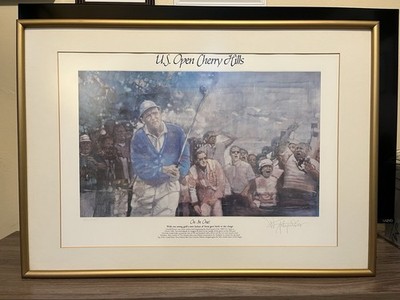 W. Spitzmiller Arnold Palmer Cherry Hills Signed #551/975 On In One Print Framed