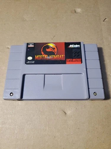 Mortal Kombat Super Nintendo SNES Cartridge Only Authentic