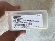 CS Hexagonal Rethreading Die 1" 8 NC 1-13/16" Across Flat 1 Thickness 03899085