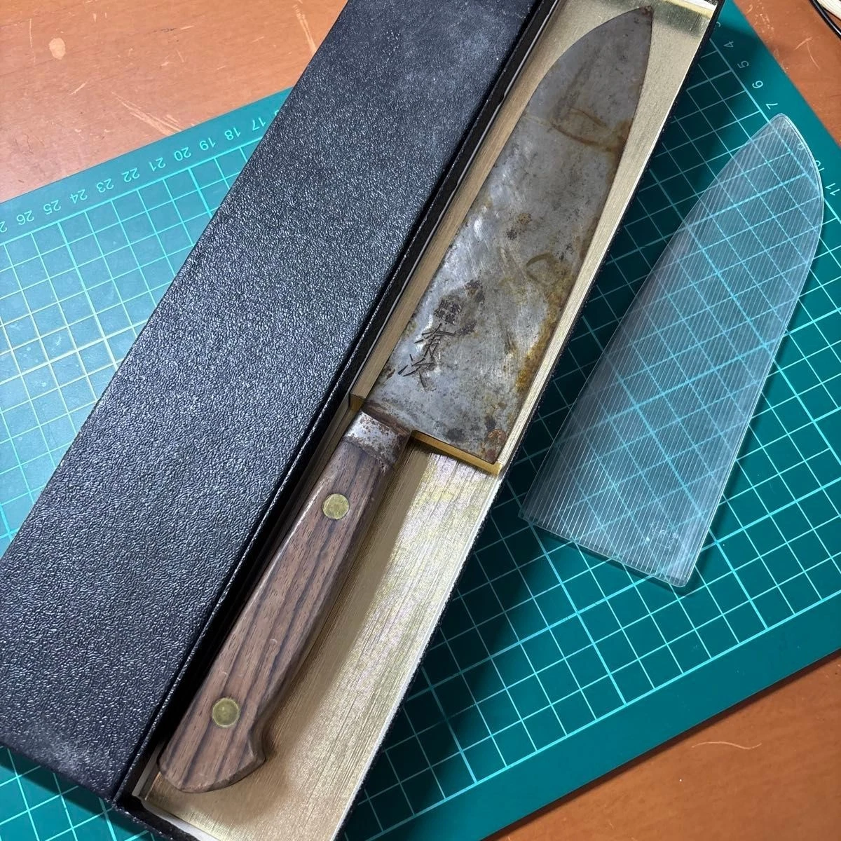 ARITSUGU Gyuto Chef Knife Swedish All Steel Japanese Kitchen Tool Used