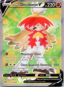 Hisuian Decidueye V 173/189 Full Art Ultra Rare Holo Astral Radiance