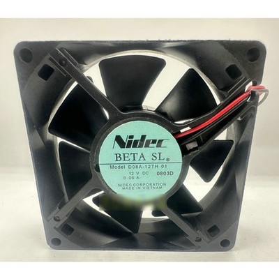 New Nidec D08A-12TH 01 DC12V 0.09A 2wire cooling fan#QW