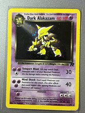 Pokémon TCG Dark Alakazam Team Rocket Holo Rare 1/82 English 60 HP