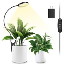 LED Grow Light, Clip On Plant Lights for Indoor Growing with 3,6,2 H Timer0 1