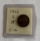 Indian Head Small Cent Lot, 2 Coins, 1901-1906, RPD Variety, VG-F, Bronze