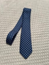 NEW Vineyard Vines Boys Tie Blue Sailfish 100 Silk