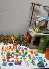 Vintage TMNT 1989 Sewer Lair Playset LOT of 155  Figures and Accessories