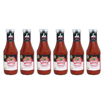 6er Pack Werder Tomaten Ketchup (6 x 450 ml)