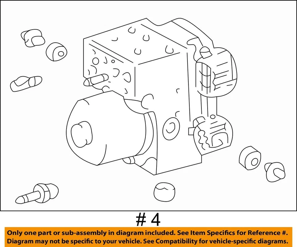 ABS Pump Anti-Lock Brake Part Actuator And Pump Assembly Fits 02-05 LEXUS IS300  - Imagem 4 de 4