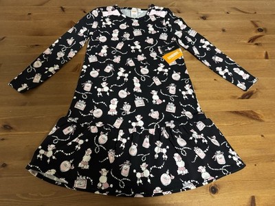 Gymboree Girls 8 Tres Chic Pink Poodle Dress 2022 NWT