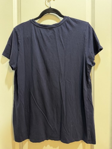 Gap Navy Blue Crew Neck Favorite Tee XL Short Sleeve Armpit To Armpit 20” - Picture 4 of 5