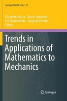 Trends In Applications Of Mathematics To Mechanics Elisabetta Rocca