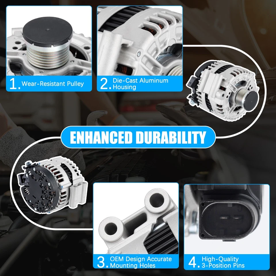 Alternator For BMW 328i 2007-2013 328i xDrive 2009; 400-24214 400-24287 11301 Foto 4 de 4