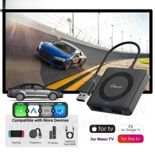 New Car TV Mate Pro Max Wireless CarPlay Android Auto Adapter for Fire Google TV