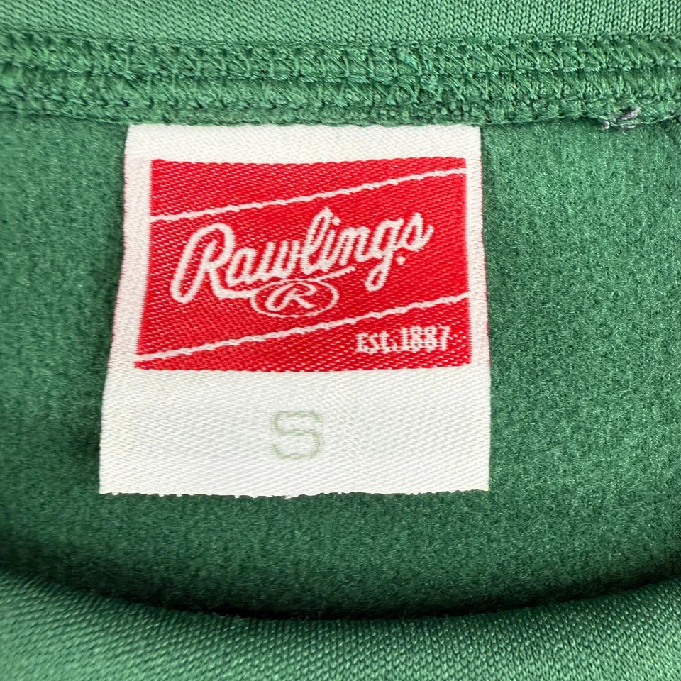 Camisa de beisebol masculina Rawlings pequena verde cinza manga térmica manga longa NOVA! - Imagem 4 de 4