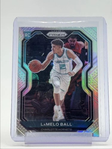 LAMELO BALL 2020-21 PANINI PRIZM ROOKIE BASKETBALL SILVER HORNETS RC Q1970