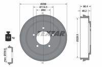 2X Bremstrommel Hinterachse FüR Chrysler Dodge Jeep Sebring Cabriolet Avenger