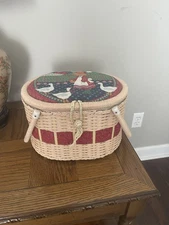 Vintage Sewing Basket 