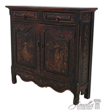 L69600: HABERSHAM Plantation Chinoiserie Hall Chest Cabinet Server