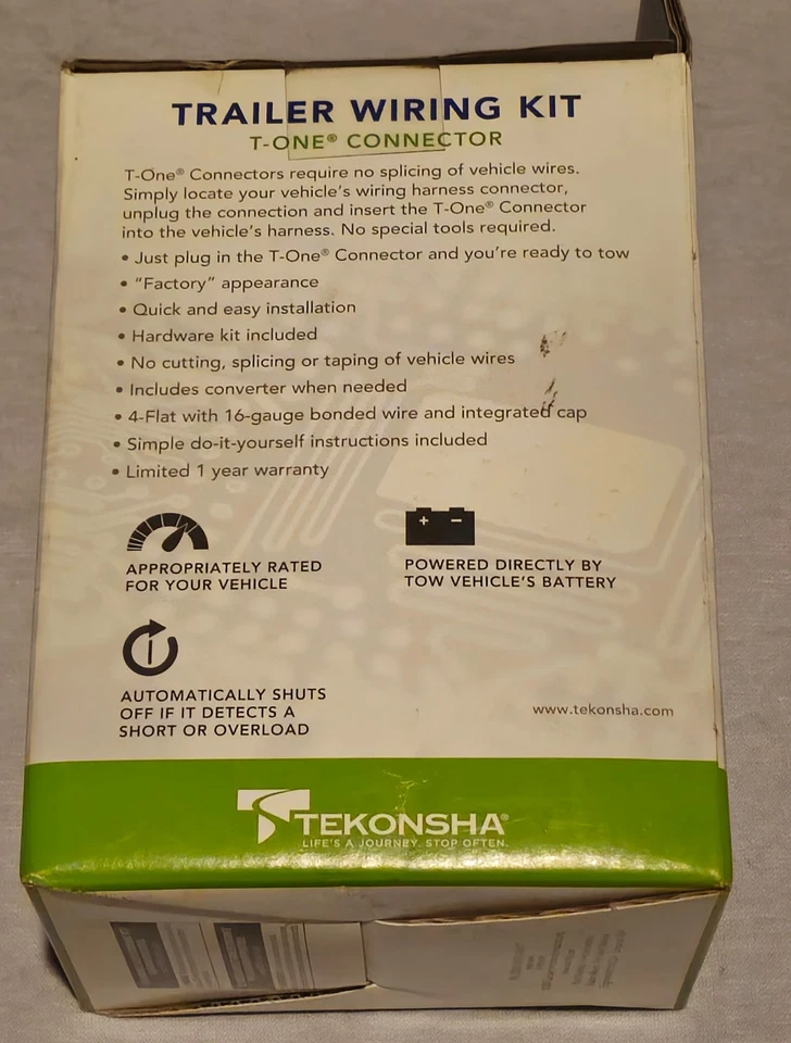 Trailer Wiring Kit 118384 Tekonsha T-One Cadillac Chevrolet GMC Nissan Buick New - Image 3 of 3