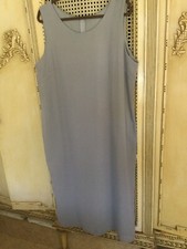 No Brand women 100% Chiffon Polyester Lined Dresssolid cloud-gray size XXL (?)