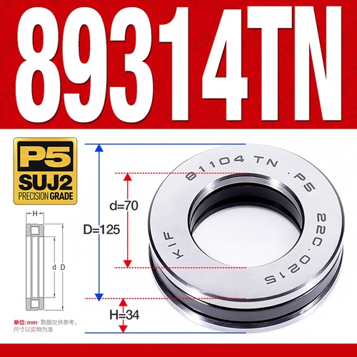 1 Stück Axialnadellager Innendurchmesser 12 mm ~ 90 mm flache dünne Lager - Bild 108 von 134
