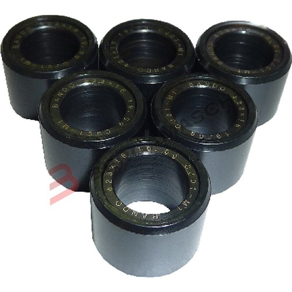 Kit 6 Rollen Variomatik Scooter FÜR 19X15,5 6G Vespa 50 Lx 2T Touring-image