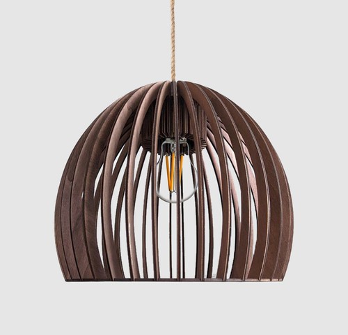 Holz Pendelleuchte Deckenleuchte Hängeleuchte Casus Circulus ⌀35cm E27 - Bild 3 von 5