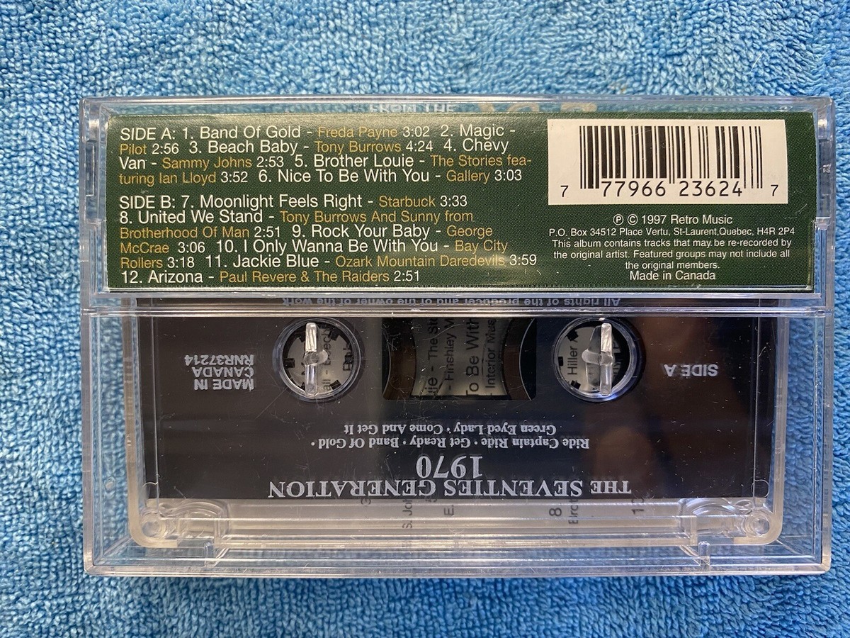 HIT SONGS FROM THE 70s Various Artists Cassette Tape 1997