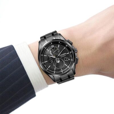CITIZEN Attesa BY1006-62E Black Moon Phase Eco-Drive Men's Watch