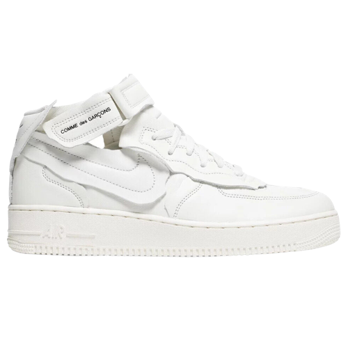 Nike Air Force 1 Mid x Comme des Garcons Triple White 2020 for ...