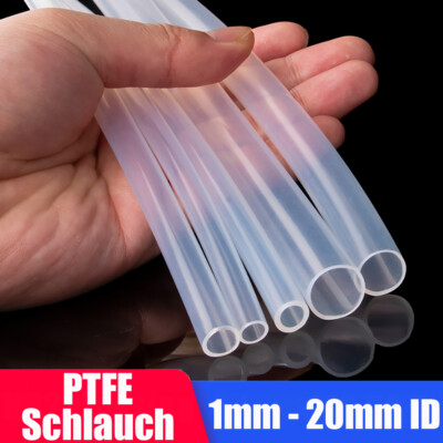 PTFE Schlauch Teflonschlauch 1mm - 20mm ID Tube 3D Drucker 260°C - Pneumatik