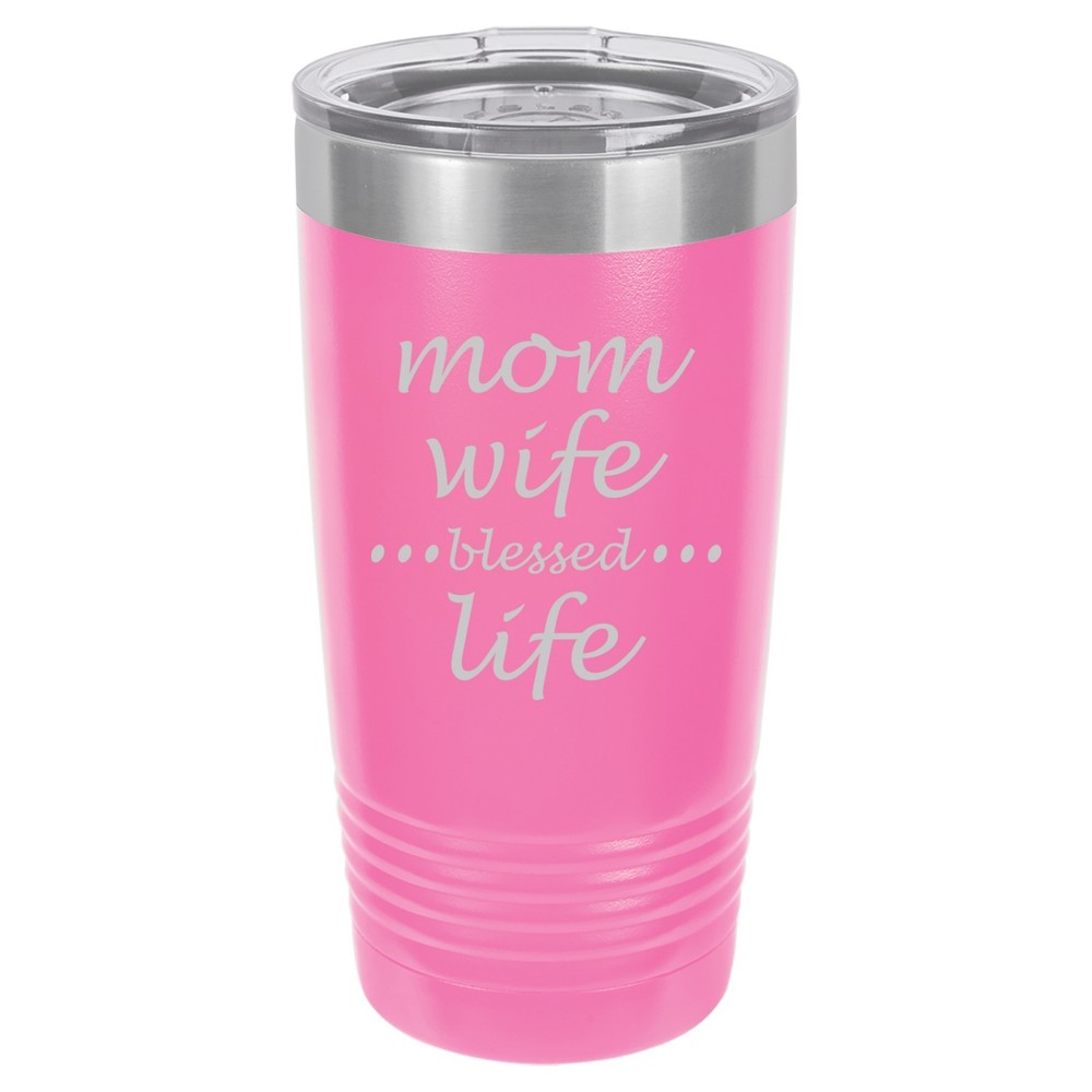 20oz 30oz Stainless Steel Travel Tumbler Mug for Mom Wife Blessed Life Gift