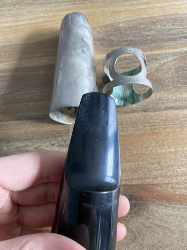 Vintage Geo M Bundy 3 Fat-Body Baritone Saxophone Sax Mouthpiece MP With Lig Cap - Picture 3 of 8