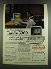 1986 Radio Shack Tandy 3000 Computer Ad - PC/AT Compatible
