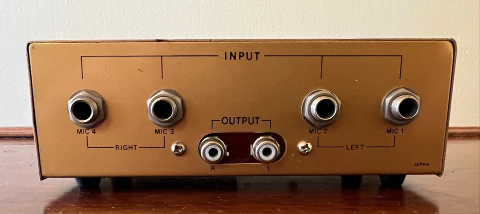 Mezclador de micrófono estéreo transistorizado vintage Lafayette 99-4563 Foto 4 de 4