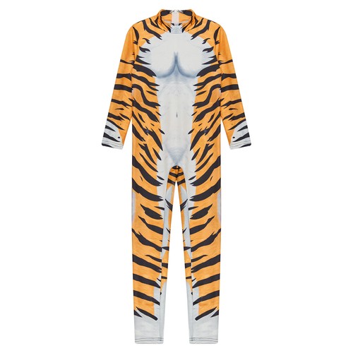 Unisex Kids Unitard Vivid Jumpsuit Animal Cosplay Bodysuit Long Sleeve Rompers - Picture 42 of 73
