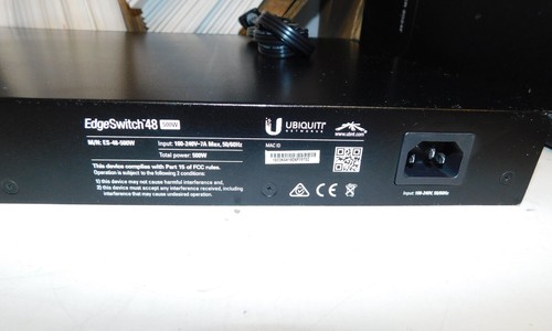 UBIQUITI EDGEMAX EDGEMAX EDGESWITCH ES-48-500W 48 PORTS GIGABIT POE + 2 x 10 Go SFP + 500 W - Photo 7/8