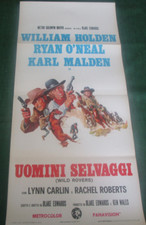 Wild Rovers 1971 William Holden Ryan O'Neal western  ITALIAN LOCANDINA 13x28"