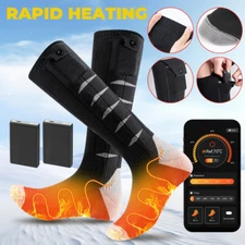 Electric Heated Socks Rechargeable 5000mAh Battery Men Women Winter Foot Warmer