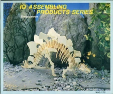 MYSTERIOUS DINOSAUR - IQ ASSEMBLING PRODUCTS SERIES - STEGOSAURUS, ETC -LOT OF 4