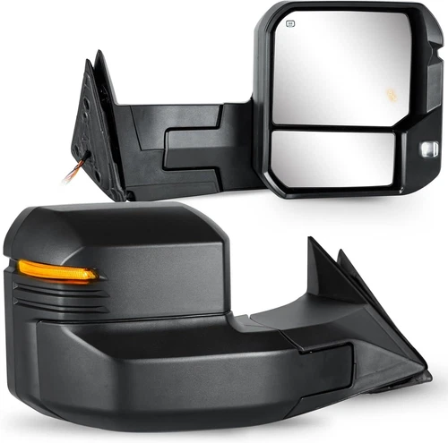 For 2022-2024 Toyota Tundra Power Heated Towing Mirrors Pair Turn Signal BSM