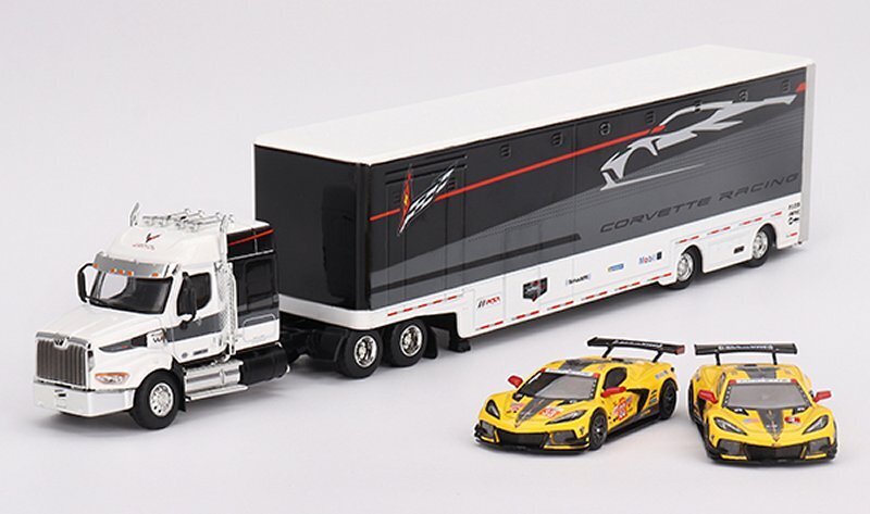 Set De Camion Western Star 49X Avec Corvette C.8 Racing - Mini GT échelle 1/64, Neuf