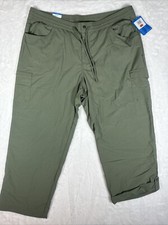 Columbia Women's Omni-Shade Straight Leg Jambe Droite Pants Size XXL Cypress