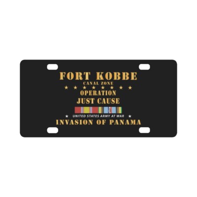 License Plate -Just Cause - Fort Kobbe - CZ w Svc Ribbons - HAT X 300 ...