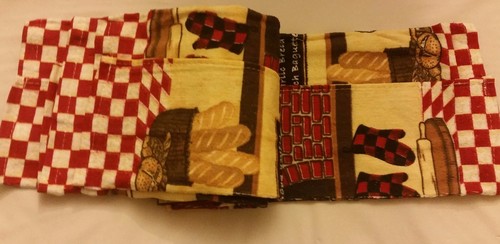 Set of 2 Same Printed Jumbo Terry Towels (17"x27") FAT CHEF & BRICK OVEN, BH - Picture 16 of 18