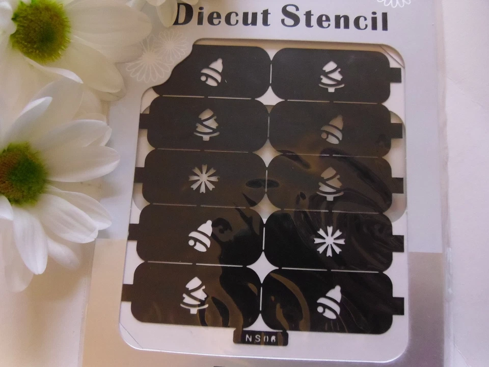 Pegatinas de manicura con punta de árbol de copo de nieve para arte en uñas S06 Foto 2 de 2