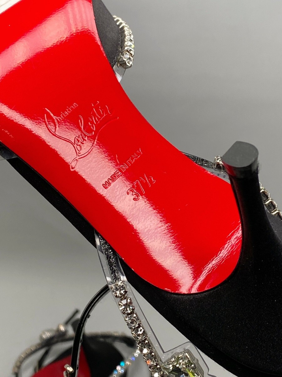 Christian Louboutin Marykate Queen Crystal-Embellished Satin