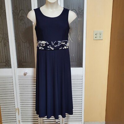 jessica howard ruched waist dress Jessica Howard Ladies Beautiful Blue Ruched Waist Fit & Flare Dress - Size  10