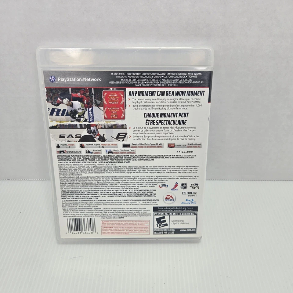 EA Sports NHL 11 PS3 Hockey Game Playable Demo Included Sony PlayStation 3 - Image 2 of 4